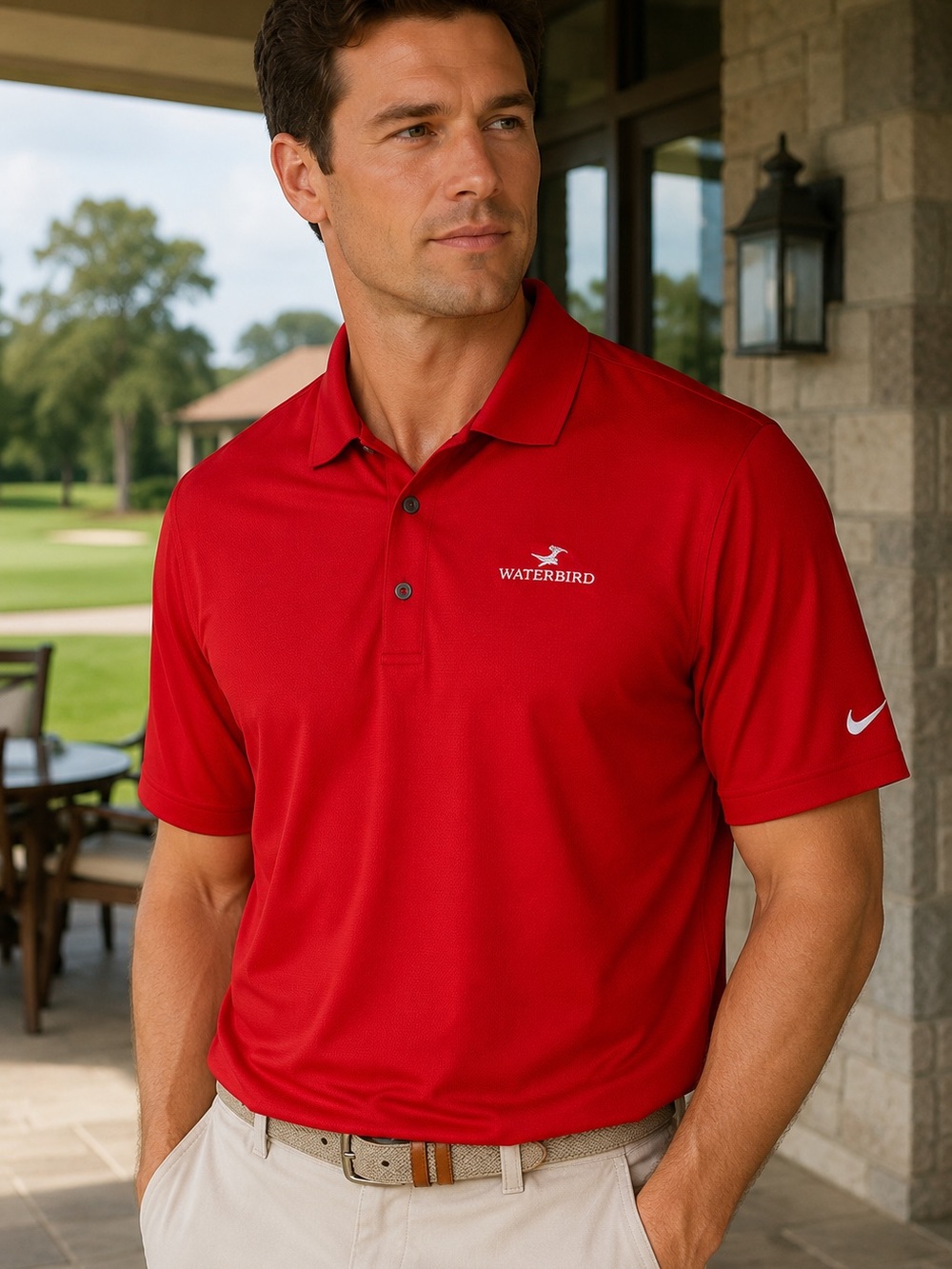 Nike Golf Waterbird Polo Shirt | NWT Performance Country Club Core
